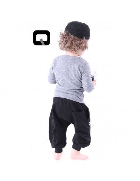 Zwarte Qaba'il-Unit-saroual voor kinderen