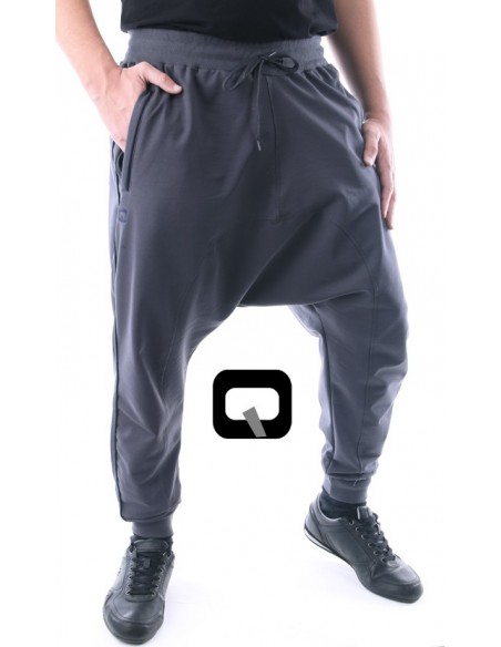 Saroual Qaba'il dark grey with black stripes