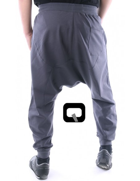 Saroual Qaba'il dark grey with black stripes