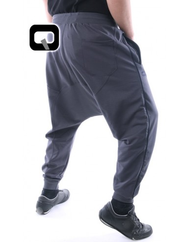 Saroual Qaba'il dark grey with black stripes