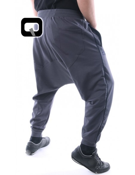 Saroual Qaba'il dark grey with black stripes