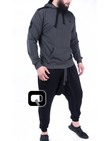 qaba'il joggingpak zwart / antraciet