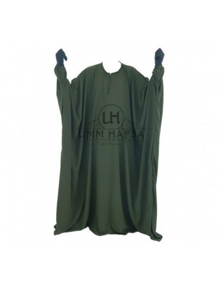 abaya umm hafsa vlinder kaki