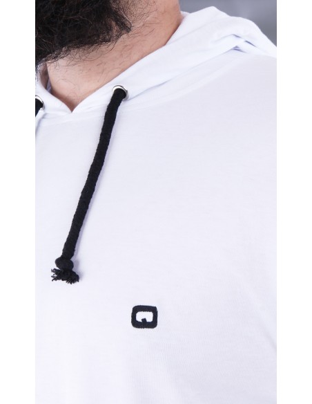 Qaba'il wit T-shirt met lange mouwen