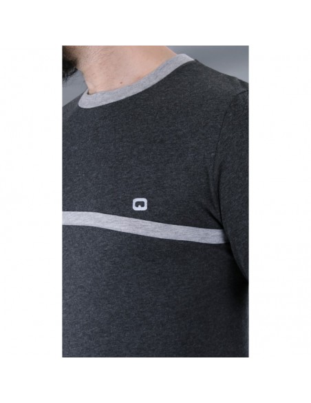 Tee shirt  qaba'il manches longues gris foncé
