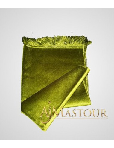Olijfgroen gebedskleed van hoge kwaliteit