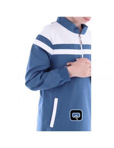 Qamis Kinder Qaba'il Klassisch Indigoblau