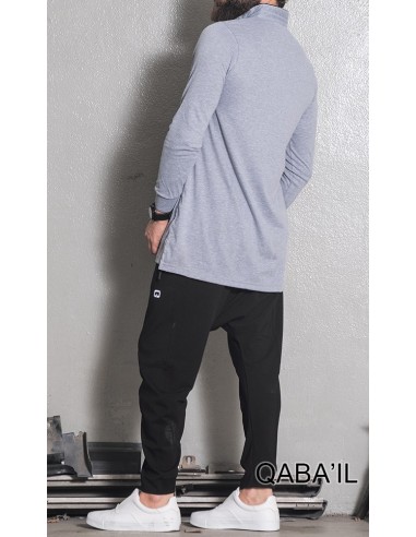 Qaba'il Lange Polo Lichtgrijs