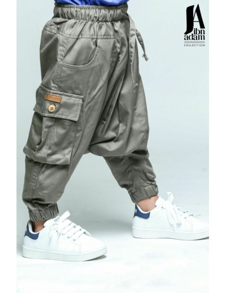Children's Battle Saroual Khaki -Ibn Adam