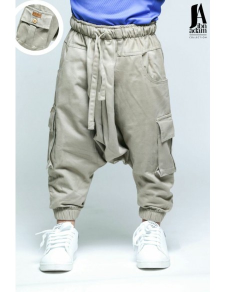 Children's Battle Beige Saroual -Ibn Adam