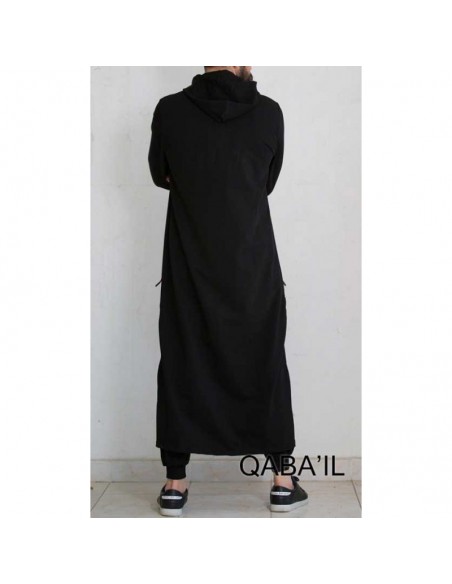 Qamis qaba'il athletic black