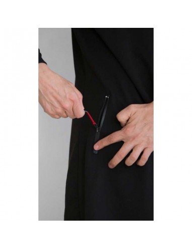 Qamis qaba'il atletisch zwart