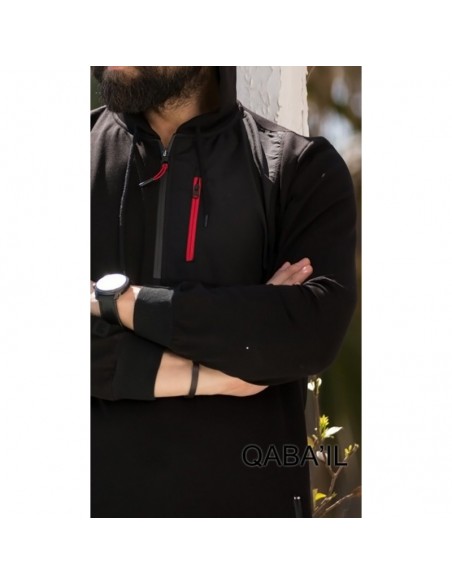 Qamis qaba'il athletic black
