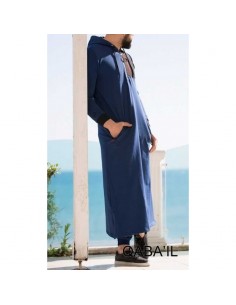 Qamis qaba'il atletische indigo