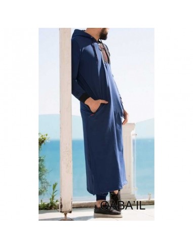 Qamis qaba'il atletische indigo