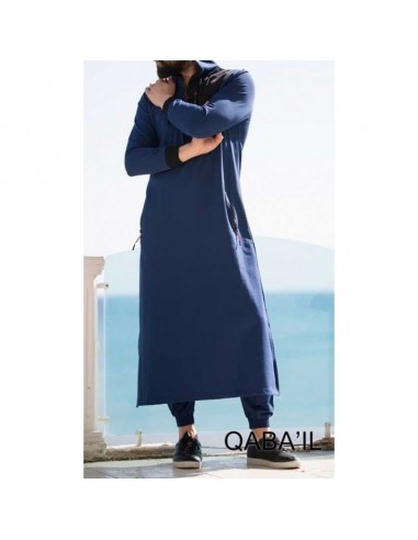 Qamis qaba'il atletische indigo