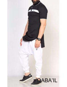 Polo Bi Color Noir - Qabail