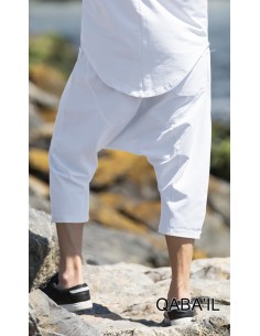 Sarouel Pantacourt Nautik weiß -Qaba'il 2