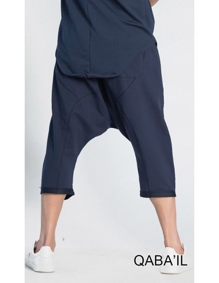 Saroual Pantacourt Nautik Blauw-Qaba'il