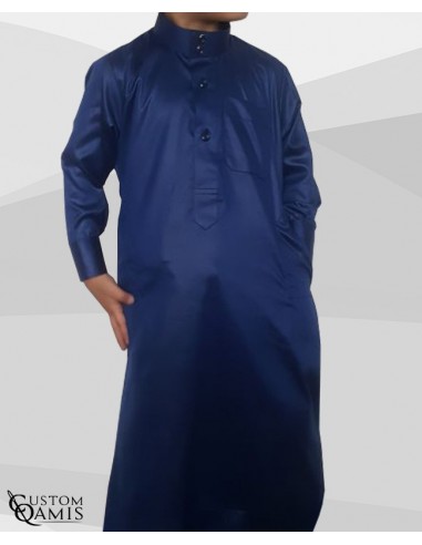 Qamis für Kinder Blau- Custom Qamis