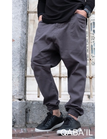 Djazayri Broek Saroual Grijs-Qaba'il