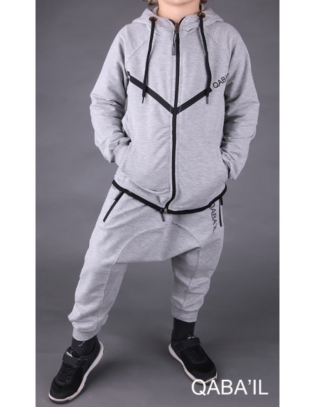 Children's tracksuit Legend Neo Grey- Qaba'il