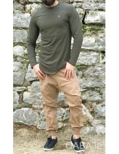 Sweat Manches Longues Kaki-Qabail