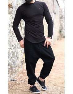 Sweat Manches Longues Noir-Qabail