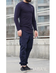 Sweat Top met lange mouwen Middernachtblauw-Qabail