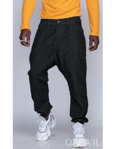 Sarouel Pants Jeans Schwarz Qaba'il