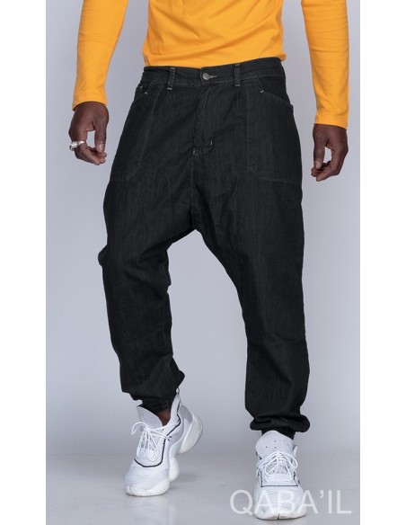 Saroual Broek Jeans Zwart-Qaba'il