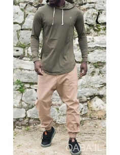 Tee Shirt Manches Longues Kaki-Qaba'il