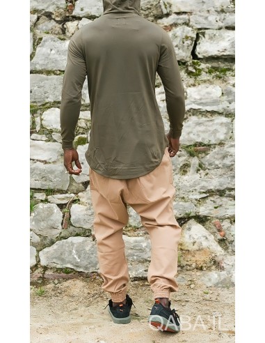 T-shirt met lange mouwen Kaki-Qaba'il