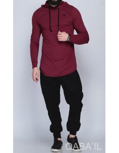 Tee Shirt Manches Longues Bordeaux-Qaba'il