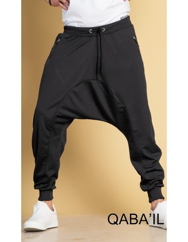Lange joggingbroek Zwart-Qaba'il