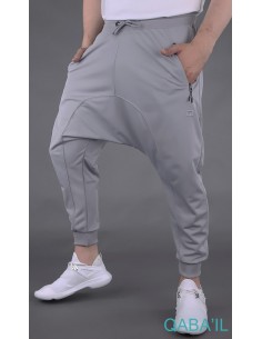 Long Jogging Saroual Light Grey - Qaba'il