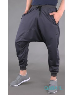 Long Jogging Pants Dark Grey-Qaba'il