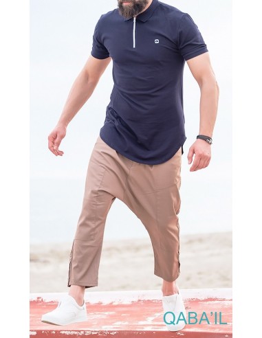 Polo Zip Nachtblau-Qabail