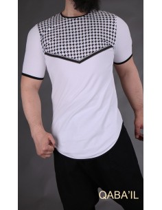 T-Shirt Keffieh Weiß-Qaba'il 2