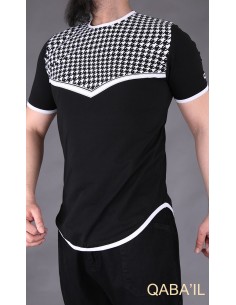 Tee Shirt Keffieh Black-Qaba'il