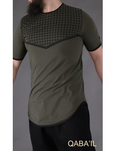 Tee Shirt Keffieh Kaki-Qaba'il 2