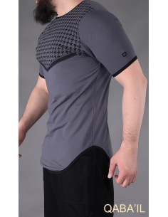 T-shirt Keffieh Antraciet-Qaba'il 2