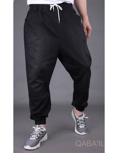 Zwarte stretch jeans Saroual-Qaba'il