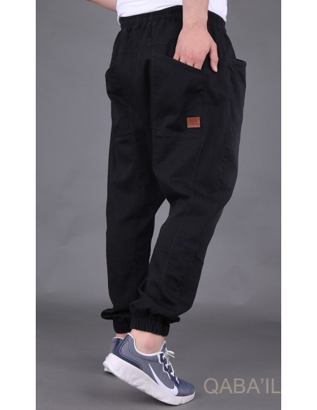 Zwarte stretch jeans Saroual-Qaba'il