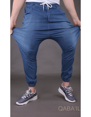 Jeas Stretch Saroual Lichtblauw-Qaba'il