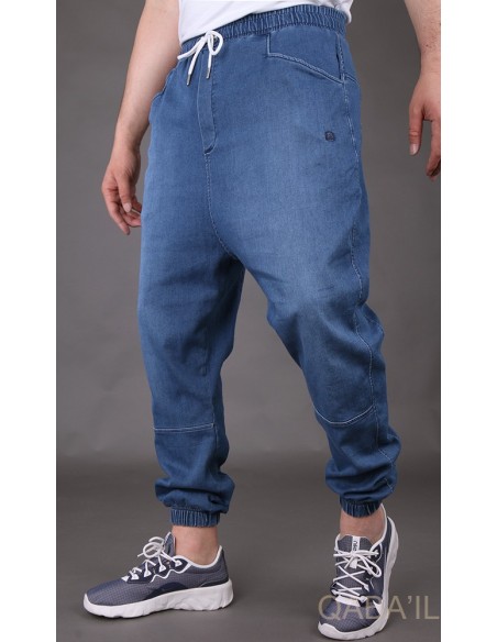 Jeas Stretch Saroual Lichtblauw-Qaba'il