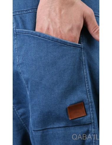 Jeas Stretch Saroual Lichtblauw-Qaba'il