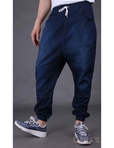 Sarouel Jeans Stretch Dunkelblau -Qaba'il