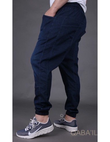 Sarouel Jeans Stretch Dunkelblau -Qaba'il