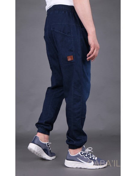 Sarouel Jeans Stretch Dunkelblau -Qaba'il
